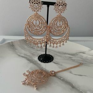 AD Rose Gold Tikka Set